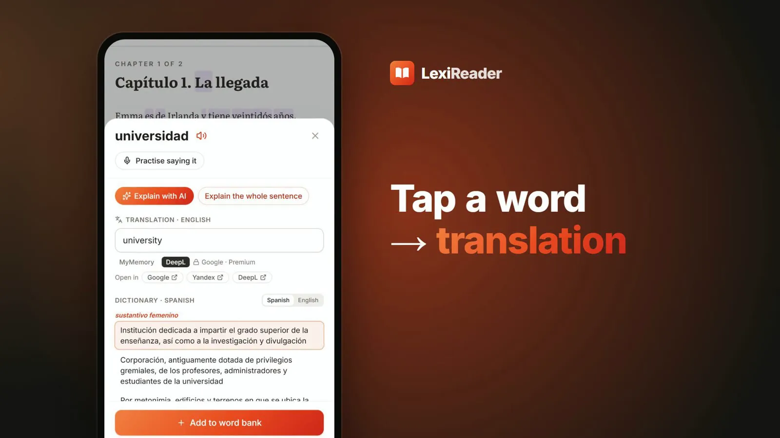 LexiReader ads — App ads