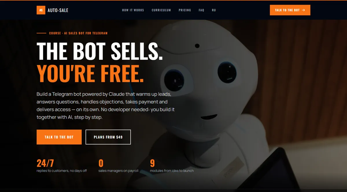 AI seller in Telegram — AI sales agent